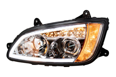 Headlight For Kenworth T370/T270/T700/T660 With Light Bar (Amber/White Leds)