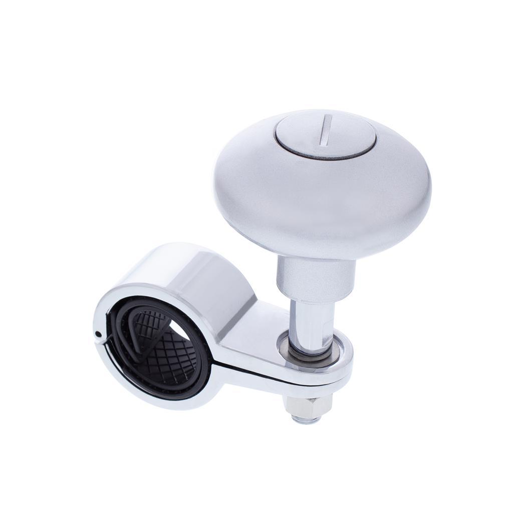 Heavy Duty Steering Wheel Spinner - Liquid Silver