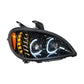 High Power LED "Blackout" Projection Headlight For (2001-2020) Freightliner Columbia