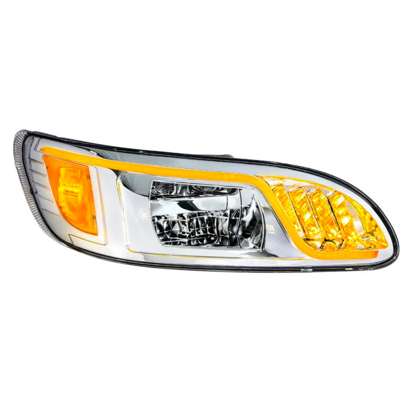 High Power LED Headlight W/ LED Turn, Position, & DRL For 2005-2015 Peterbilt 386 & 1999-2010 387 / 335 (2005-2010)