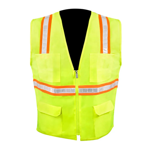 High Visibility Safety Vest With 6 Pockets Size XL
