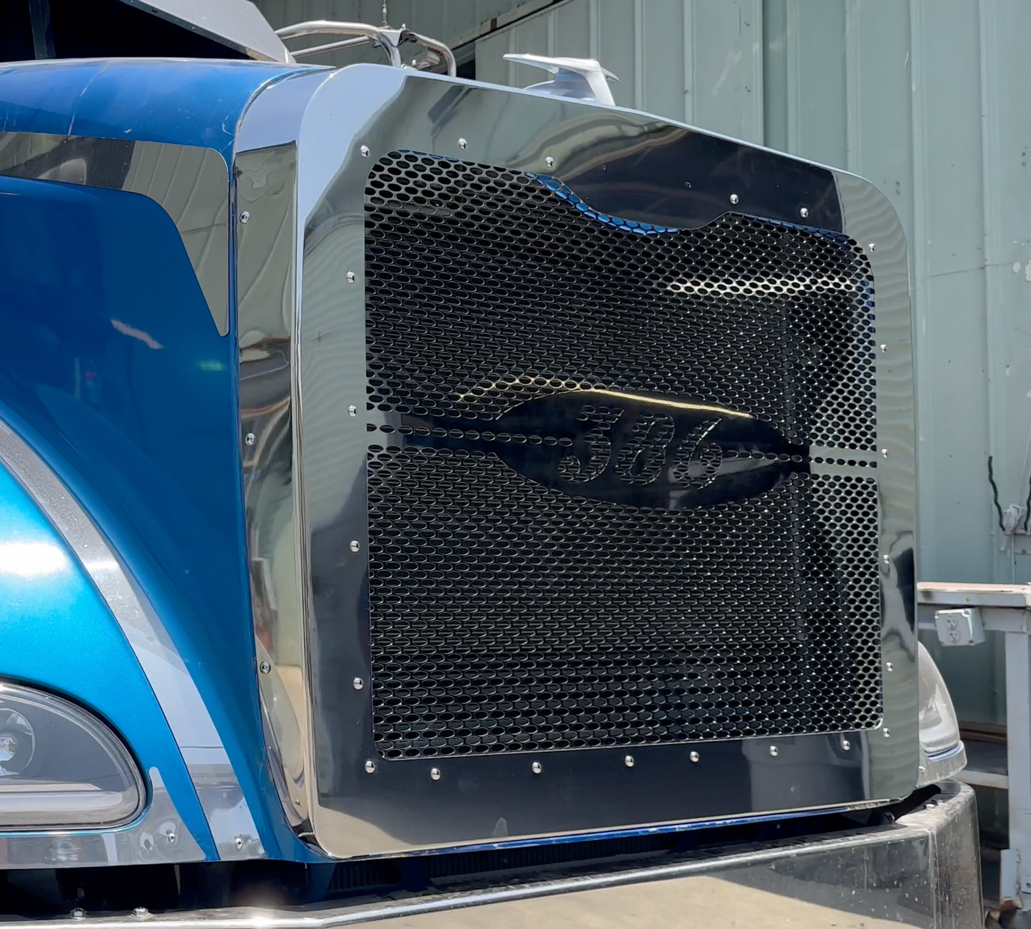 Hood Grill Surround & Mesh Insert w/386 Cut Out Kit