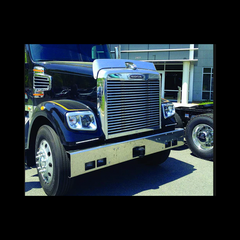 Hood Grille w/ 18 Horizontal Louvers - Freightliner Coronado 2011 & Newer Models (Square Headlights) - Grill Surround NOT included.