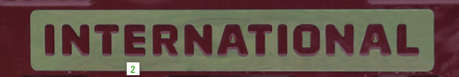 "International" Letter Surround For Back of Sleeper