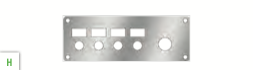 Kenworth Ignition Switch Panel Trim W/ 4 Holes.