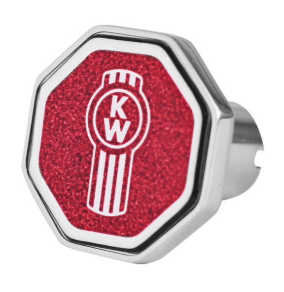 Kenworth Logo Octagon Parking Knob Metallic Red 481