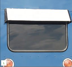 Kenworth Rear Sleeper Window Drop Visor