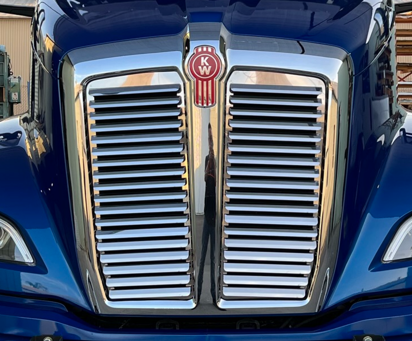 Kenworth T680 Next Gen Hood Grill - 18 Louvers (Per Side) - Grill Surround NOT included.