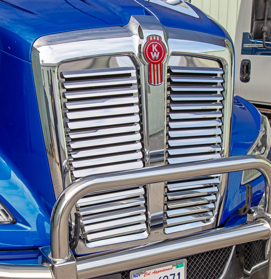 Kenworth T680 Next Gen Hood Grill - 18 Louvers (Per Side) - Grill Surround NOT included.