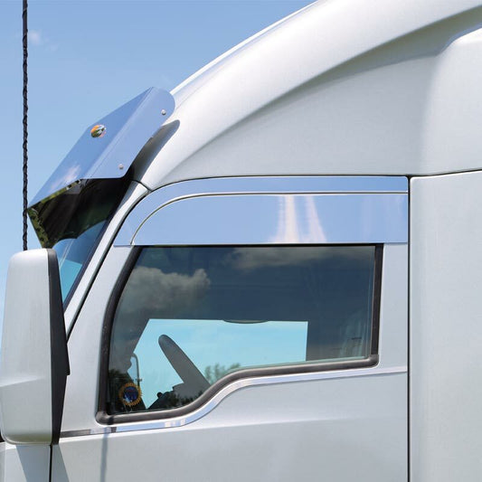 Kenworth T680/T880 Cab Door Chop Tops 6" Polished