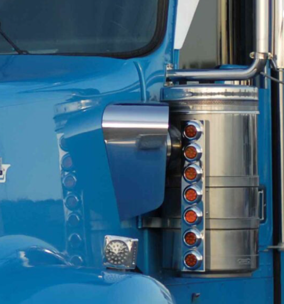 Kenworth T800, W900L, W900B. Blank Air Filter Shroud 1982-2021 (Pair)