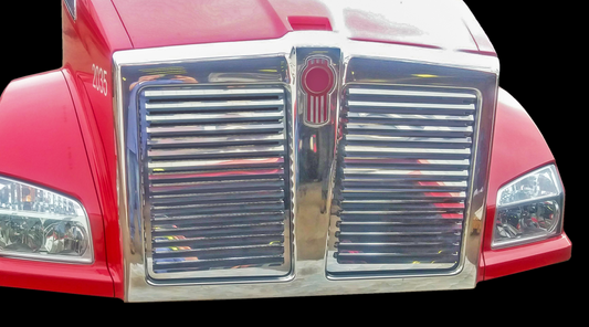 Kenworth T880 Hood Grill - 17 Louvers (Per Side) - Grill Surround NOT included.