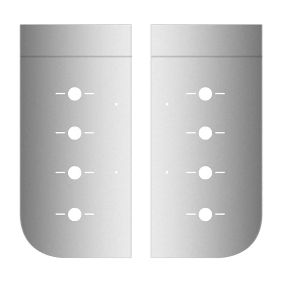 Kenworth - W900L - Hood Battery Box Filler Panel with 8 Slotted Light Holes (1997+)