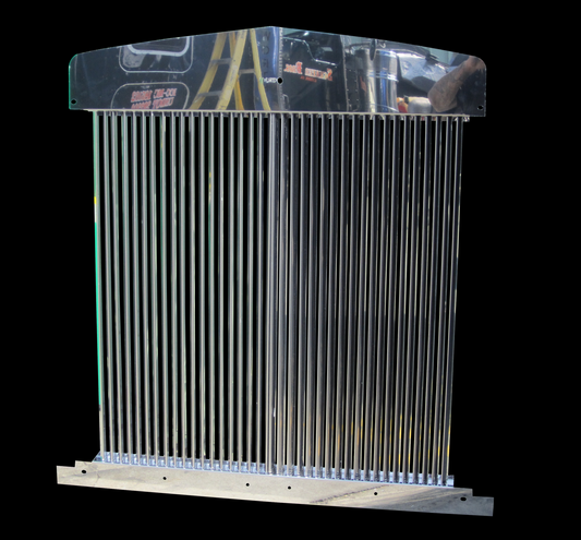 Kenworth W900L Long Hood Grill w/38 Vertical Billet (31.5)