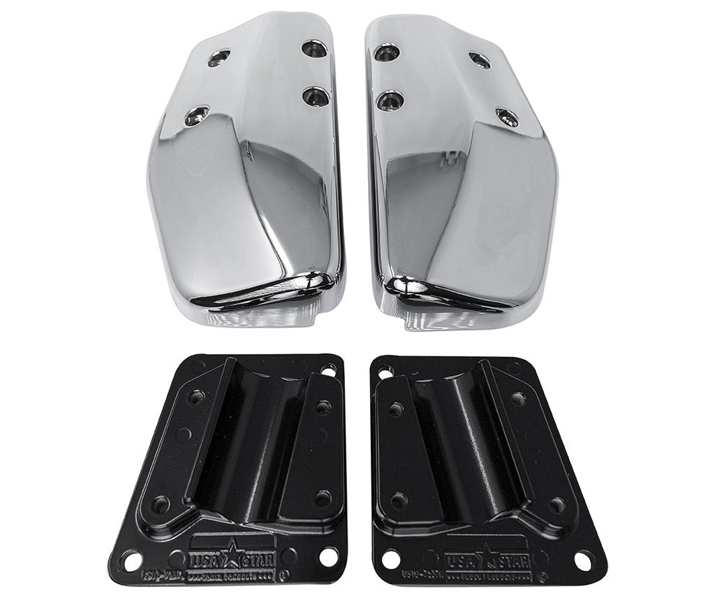 Kit Peterbilt Cover Clamp Mirror And Support Cab Driver And Passenger Side SS 304