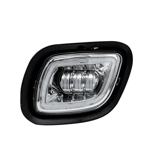 LED FOG / DRIVING LIGHT ASSEMBLY (2008-2017) FREIGHTLINER CASCADIA) - (DRIVER / CHROME)
