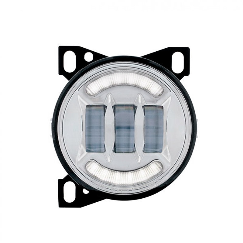 LED FOG / DRIVING LIGHT ASSEMBLY (PETERBILT 579/587 & KENWORTH T660) - PASSENGER / CHROME
