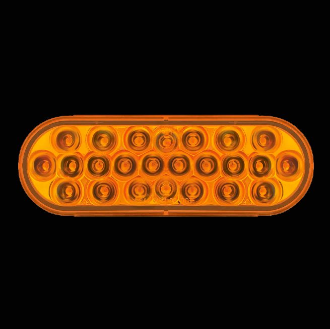 LED Oval Light Amber/Amber 24 Diode