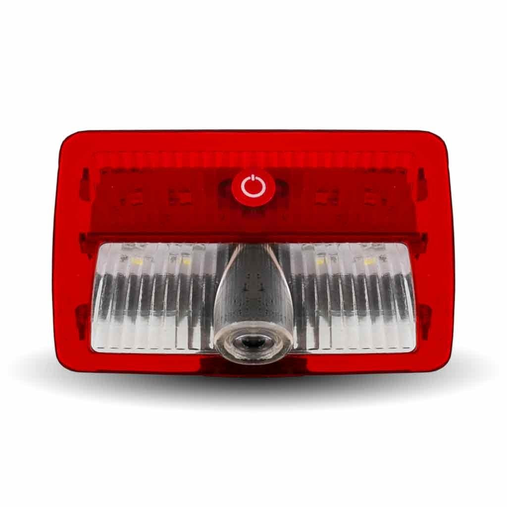 LED Projector 6-color Interior Door Logo Light with Rectangular USA Flag Image - Driver