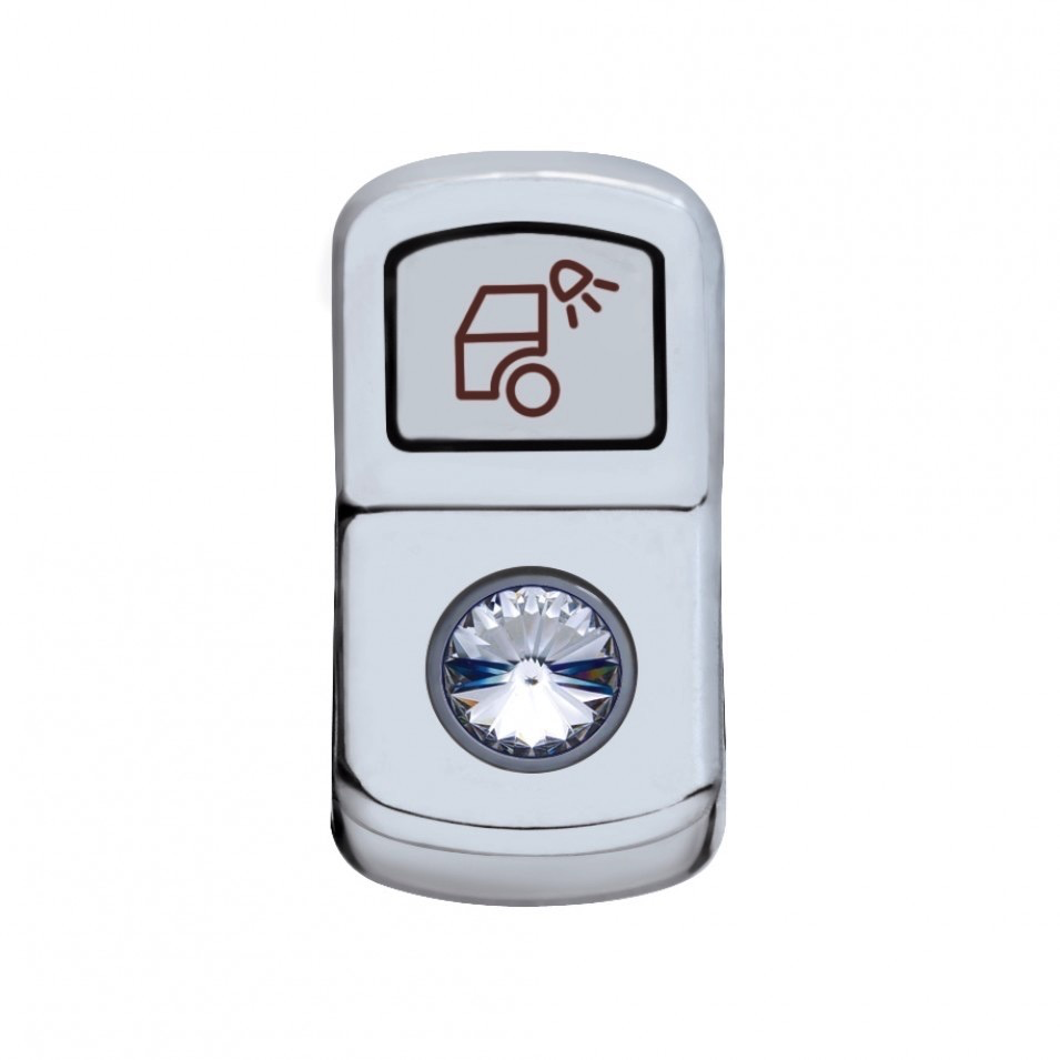 Load Light Rocker Switch Cover - Clear Diamond Cab Interior