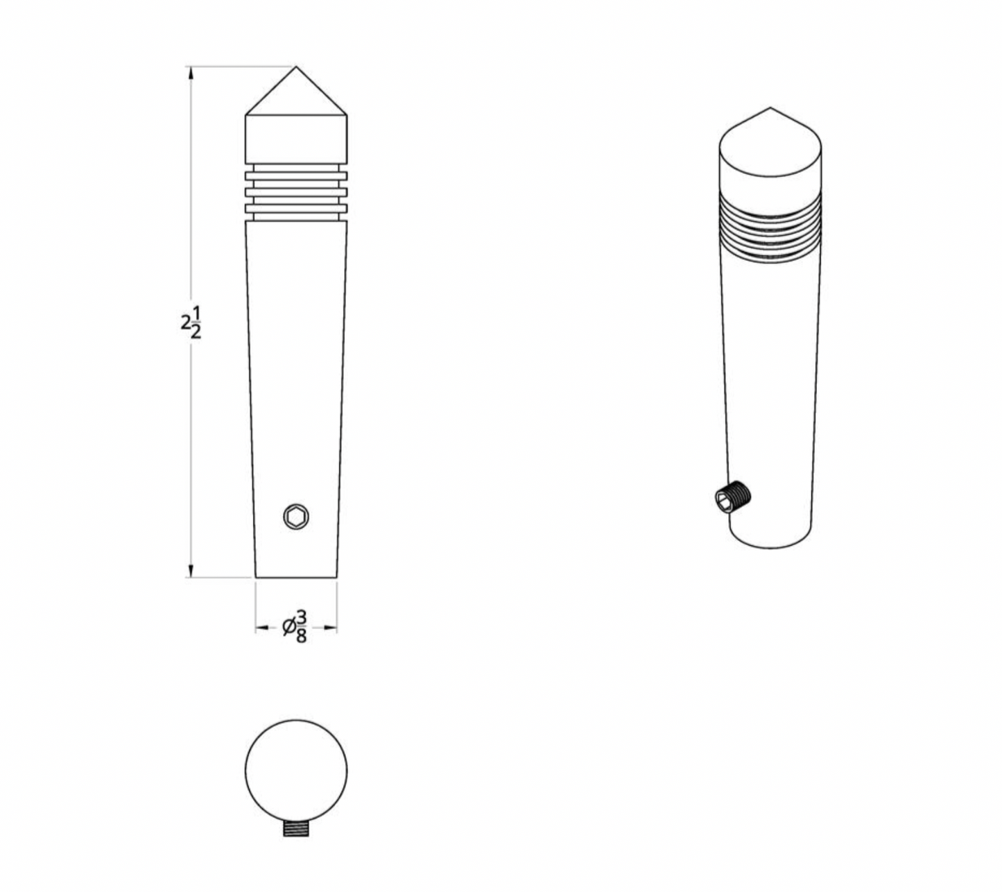 Long Peterbilt Toggle Switch Extension - Pointed (2-pack)