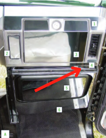 Lower Glove Box Trim fits Freightliner Classic/FLD