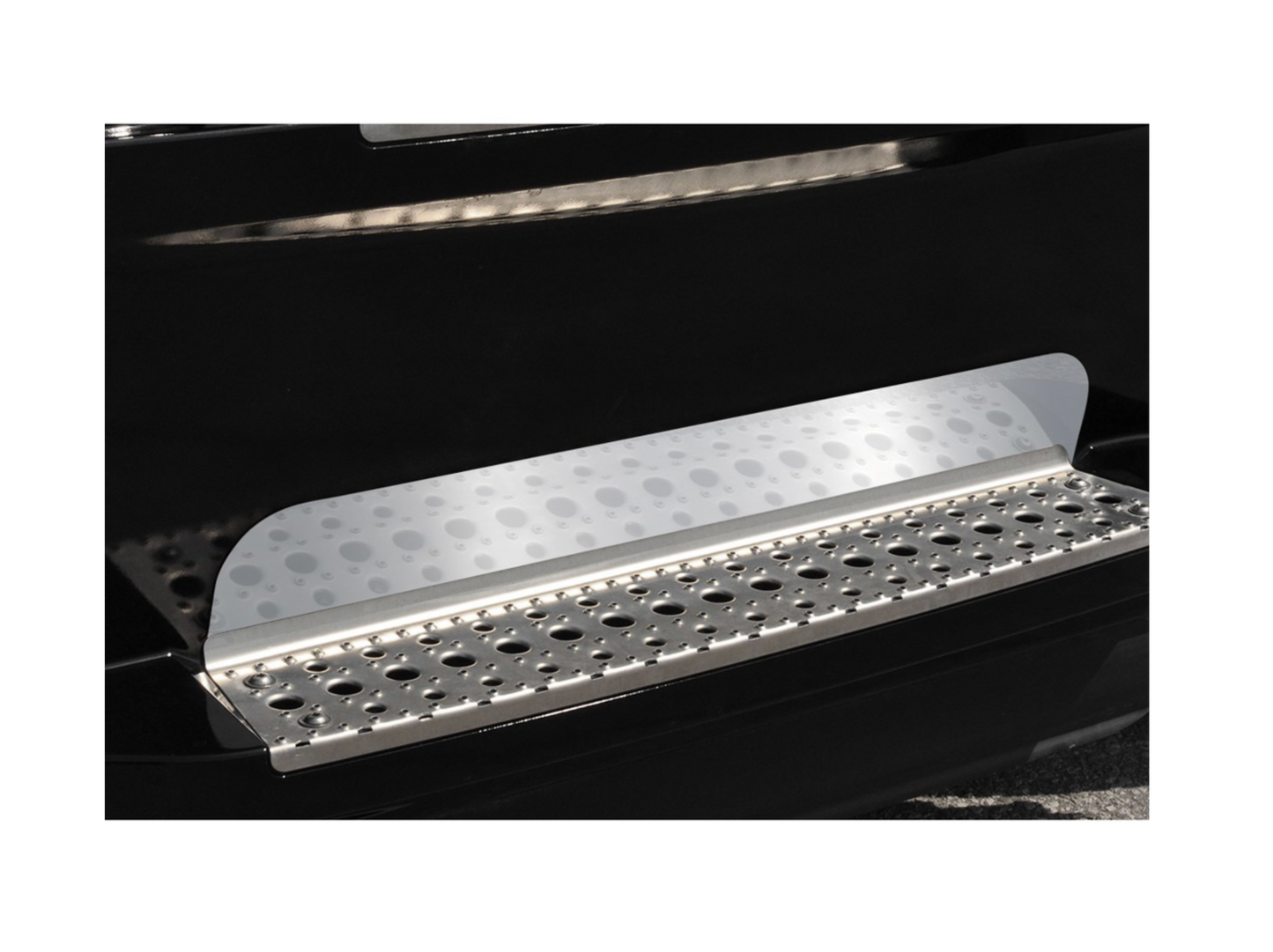 LOWER STEP SURFACE PROTECTIVE PLATES 430 SS FOR 2018-2025 FREIGHTLINER CASCADIA (PAIR)