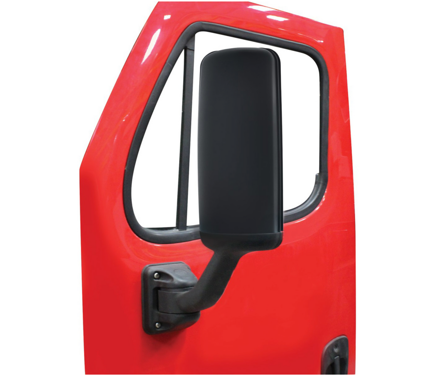 MATTE BLACK MIRROR COVER FOR 2008-2017 FREIGHTLINER CASCADIA - DRIVER