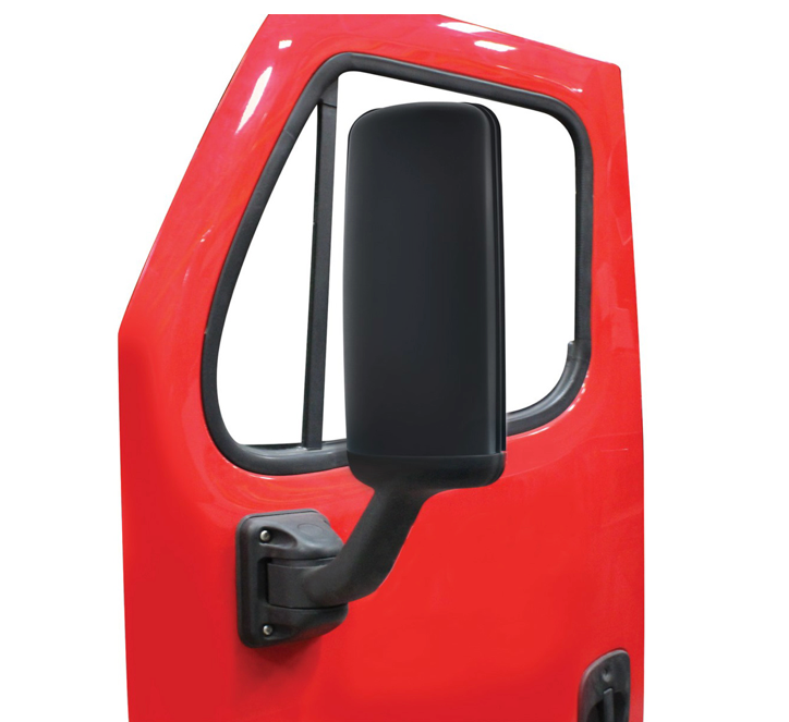 MATTE BLACK MIRROR COVER FOR 2008-2017 FREIGHTLINER CASCADIA - PASSENGER