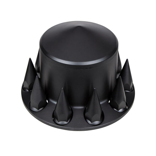 Matte Black Pointed Rear Axle Cover w/ 33mm Spike Thread-on Nut Cover