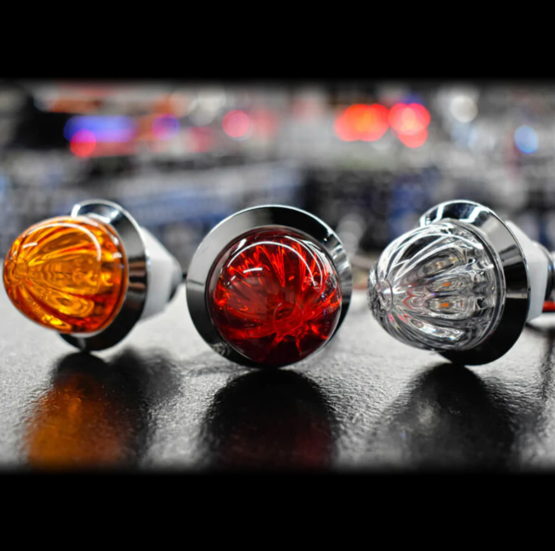 Mini Watermelon LED Marker Light Amber/ Amber