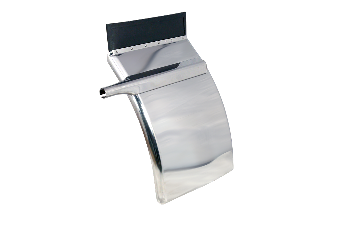 Mirror Finish Stainless Quarter Fender. 14 GA.