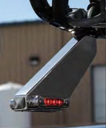 Mirror Mount Side Signal Light LED Brackets (Red/Amber) Clear Lens Pair (304) 3 Wire