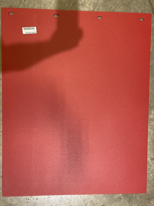 Mud Flap Plastic Plain Red. Mudflap Accessories
