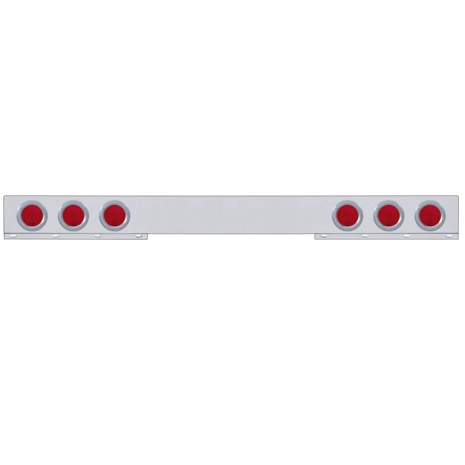1 Piece Rear Light Bar W/ Six 4 & Bezel Mudflap Accessories