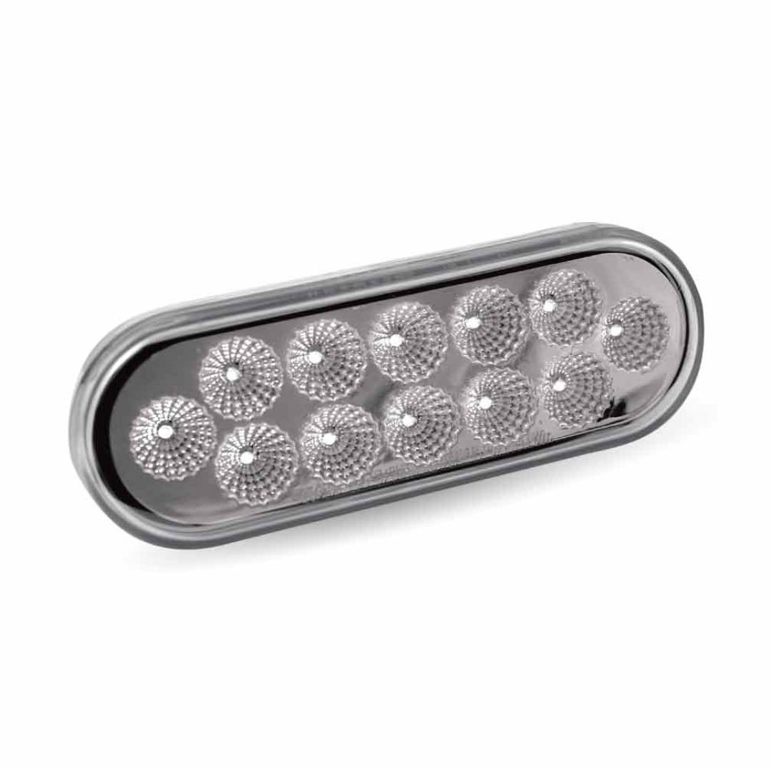 Oval Clear Amber LED Turn Signal & Marker Light