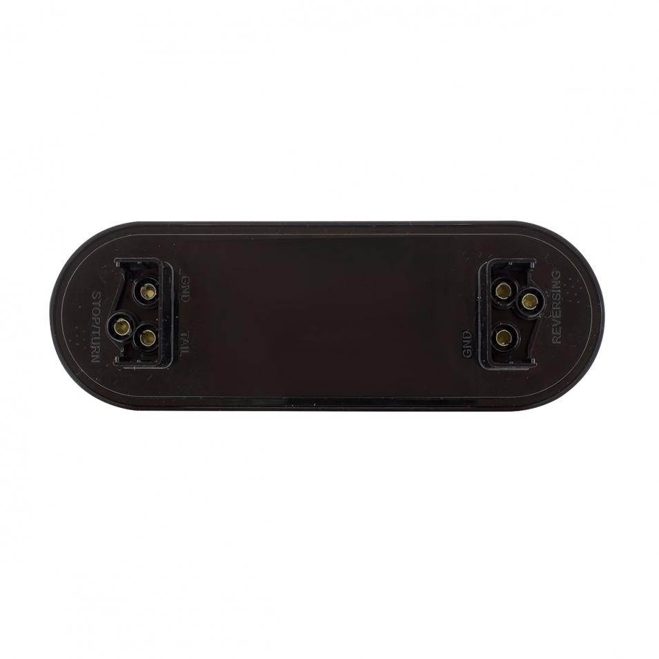 6 Oval Combo Light w/ 14 LED Stop Turn & Tail & 16 LED Back-Up-Red LED/Red Lens Lighting & Accessories