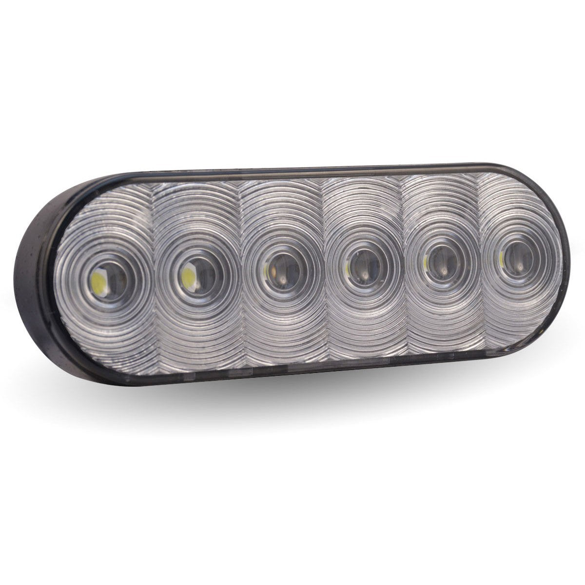 Oval Round High Power White LED Worklamp with Bubble Lens & Reflector Cup - 600 Lumens LI
