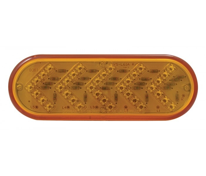 Oval Sequential Arrow Led - Amber - Lighting & Accessories