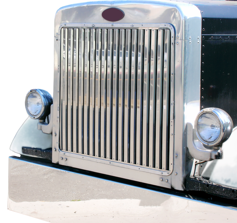 Peterbilt 359 Hood Grill - 17 Vertical Bars (32.875x2.5) - Grill Surround NOT included.