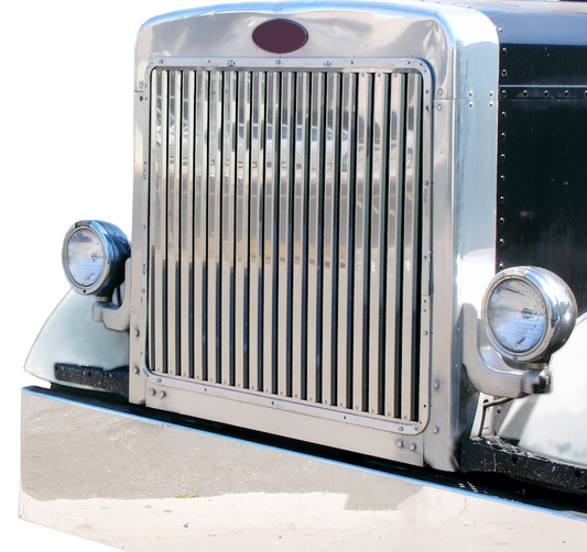 Peterbilt 359 Hood Grill - 17 Vertical Bars (32.875x2.5) - Grill Surround NOT included.