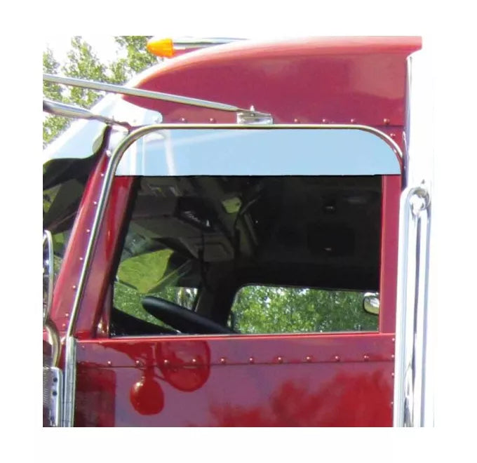 Peterbilt 379/386/388/389 5" x 7" Widows Peak Chop Top (Cab Mounted Mirrors)