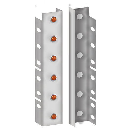 Peterbilt 386-388-389 Premium Can Front Air Cleaner Kit - 12 Button LEDs. (2010+)