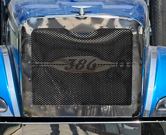Peterbilt 386 Grill Surround & Grill Mesh Entire Kit