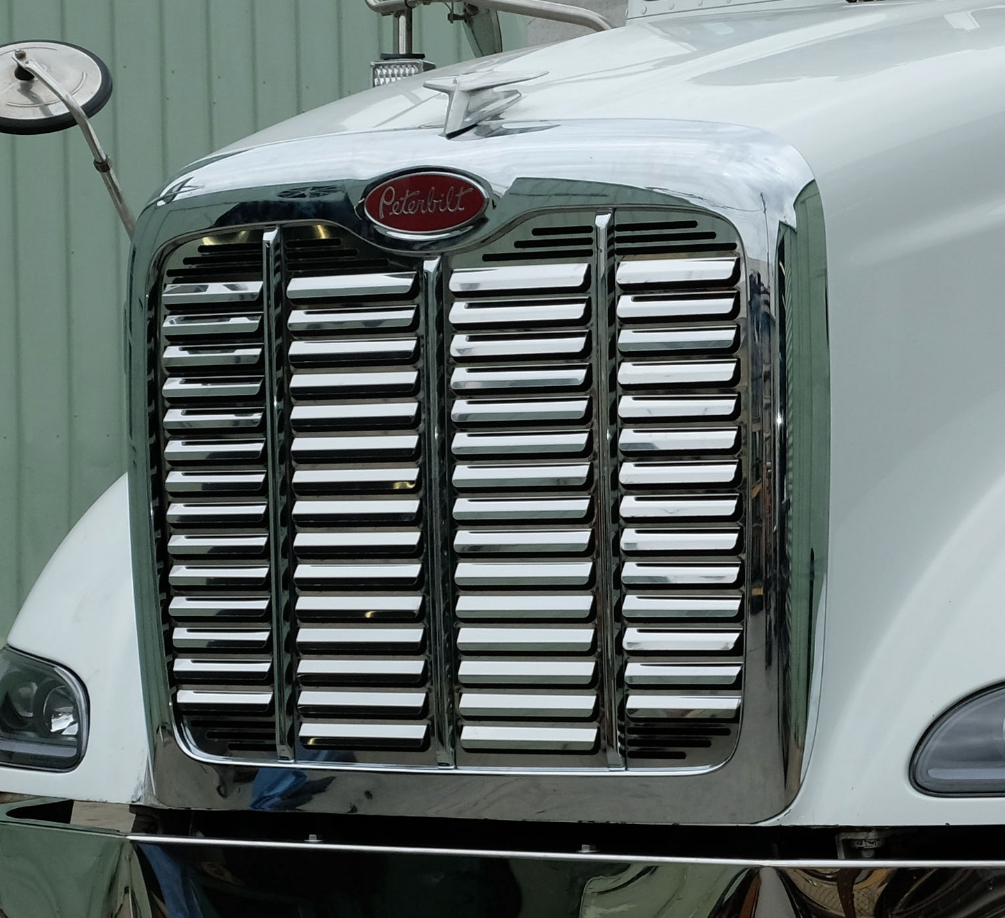Peterbilt 386 Hood Grill - 58 Punch Louvers - Grill Surround NOT included.