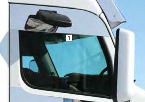 Peterbilt 567/579 Top of Door Trims 8" Chop Top