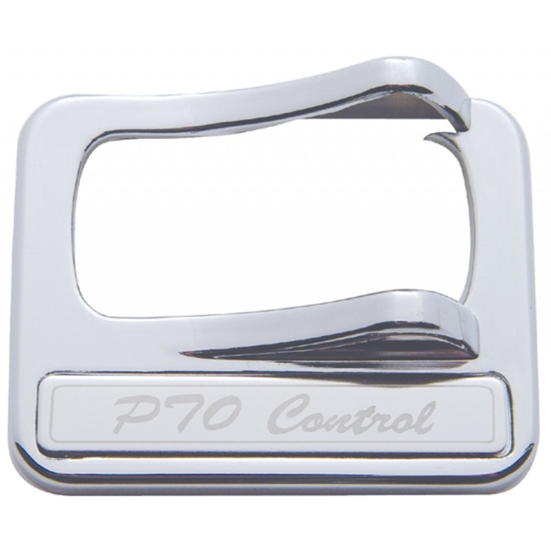 Peterbilt Rocker Switch Cover W/ Stainless Plaque - Pto Control - Cab Interior