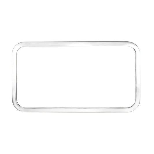 Peterbilt Stainless Rear Sleeper Window Trim