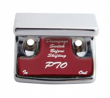 "PTO" Switch Guard With Red Sticker