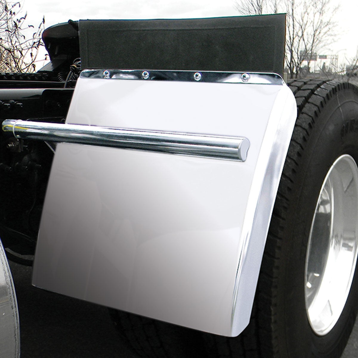 Quarter Fender 24" Economy Stainless Steel Kit W/ Rolled Edge